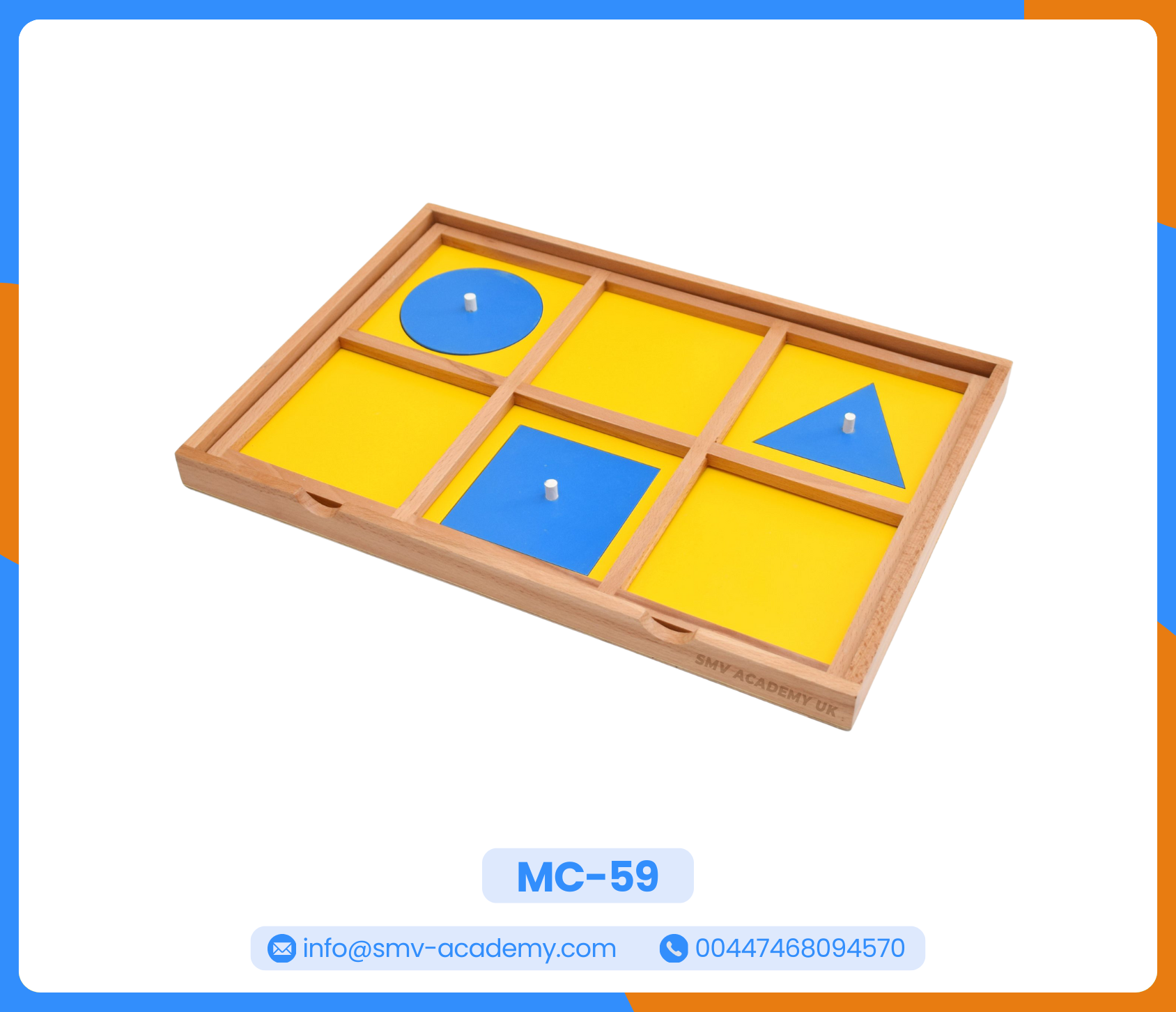 صينية التقديم والشرح - Geometric Cabinet Demonstration Tray